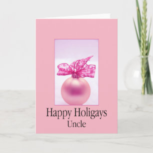 Uncle LGBT Happy Holigays Holiday Card