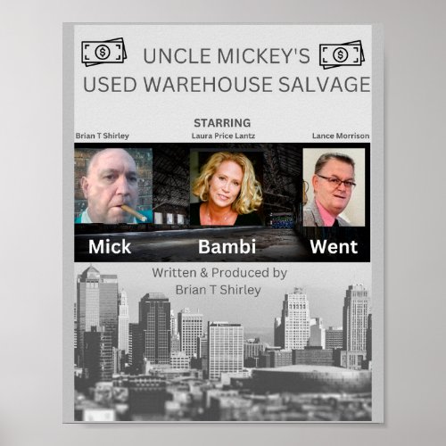 Uncle Mickeys Used Warehouse Salvage  Poster