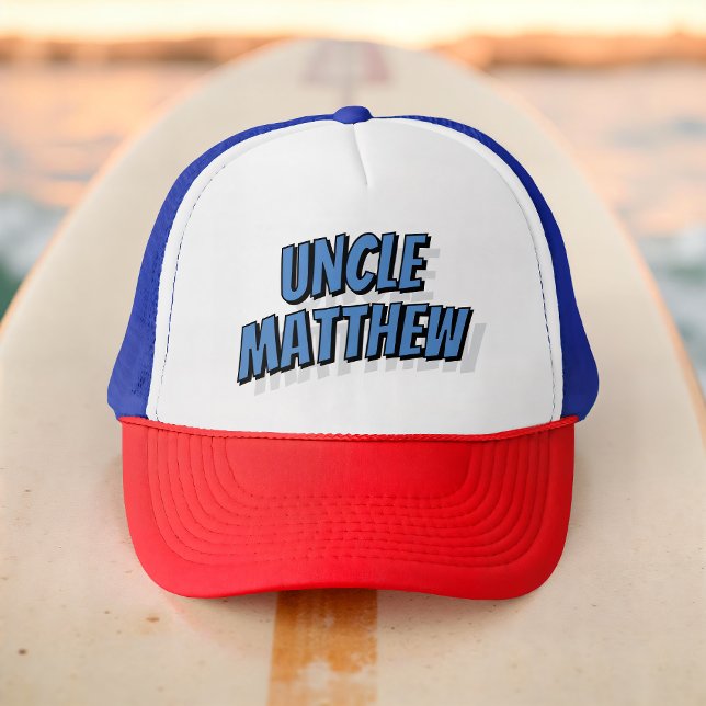 Uncle Modern Simple Cool Comic Trucker Hat (Creator Uploaded)