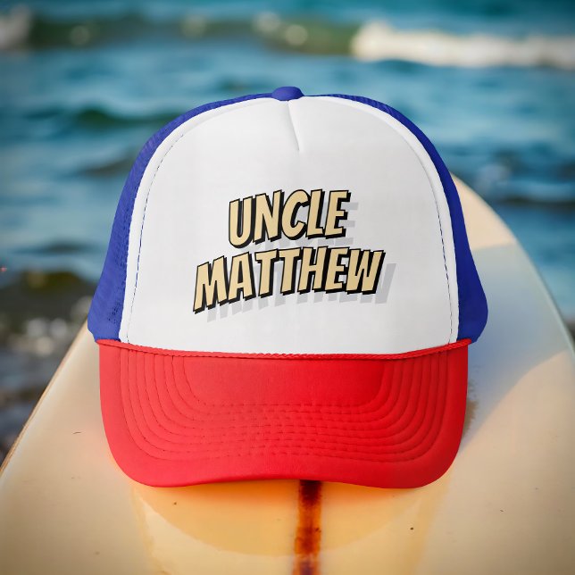 Uncle Modern Simple Cool Comic Trucker Hat (Creator Uploaded)