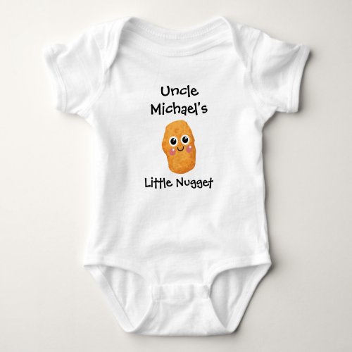 Uncle Name Little Nugget Baby Bodysuit
