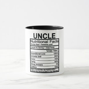 Uncle Nutritional Facts Mug