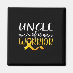 Uncle Of A Warrior Childhood Cancer Awareness Supp Magnet