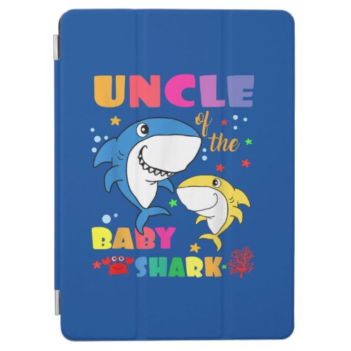 Uncle Of  Baby Shark Birthday Uncle Shark iPad Air Cover