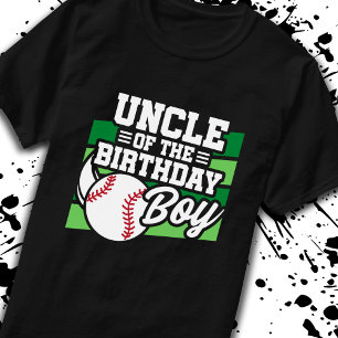 Uncle of Birthday Boy Boys Baseball Birthday T-Shirt