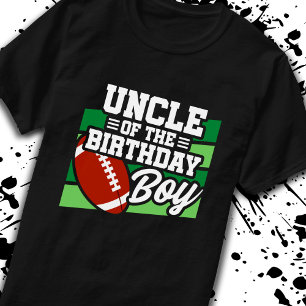 Uncle of Birthday Boy Boys Football Birthday T-Shirt