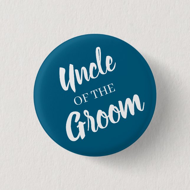 uncle of groom wedding  Button (Front)