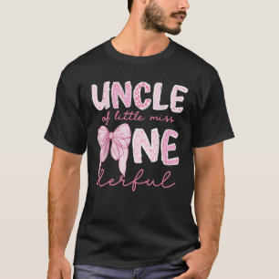 Uncle of Little Miss Onederful First Birthday Girl T-Shirt