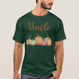 Uncle of Little Pumpkin First Birthday Autumn Pump T-Shirt