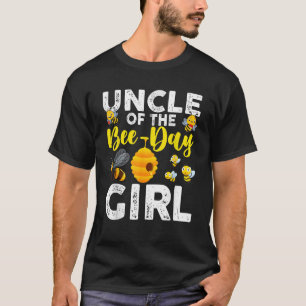 Uncle of the Bee Day Girl Bee Birthday Party Match T-Shirt
