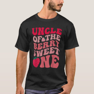 Uncle Of The Berry Sweet One Strawberry First Birt T-Shirt