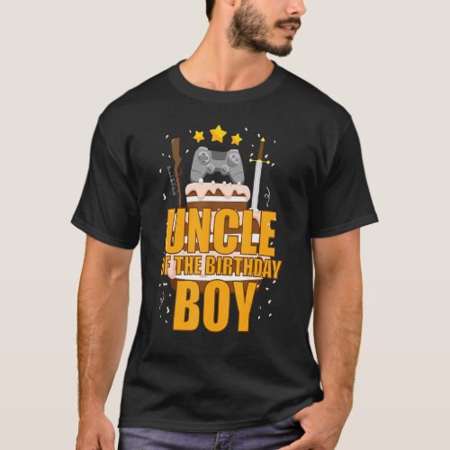 Uncle of The Birthday Boy Gamepad B_Day Gamer Part T_Shirt