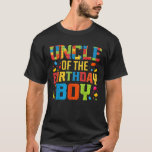 Uncle Of The Birthday Boy Master Builder Building  T-Shirt
