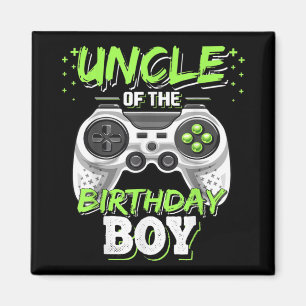 Uncle of the Birthday Boy Matching Video Game Magnet