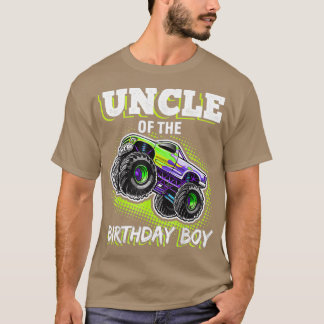 Uncle of the Birthday Boy Monster Truck Birthday 2 T-Shirt
