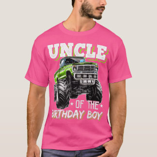 Uncle of the Birthday Boy Monster Truck Birthday P T-Shirt