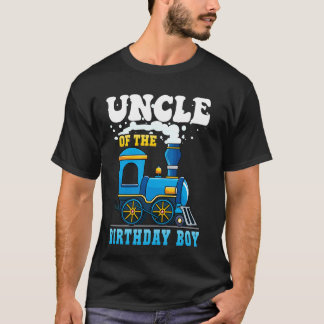 Uncle of the Birthday Boy Train Lover Party Family T-Shirt