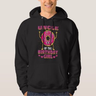 Uncle Of The Birthday Girl Donut Family Party Hoodie