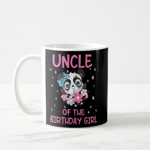 Uncle Of The Birthday Girl Panda Bear Party Matchi Coffee Mug