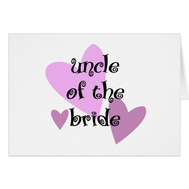 Uncle of the Bride Cards (Front Horizontal)