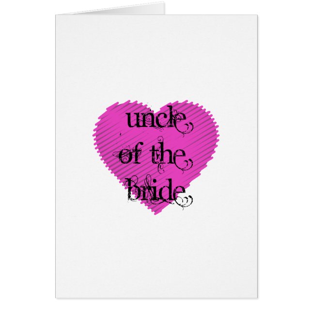 Uncle of the Bride Cards (Front)