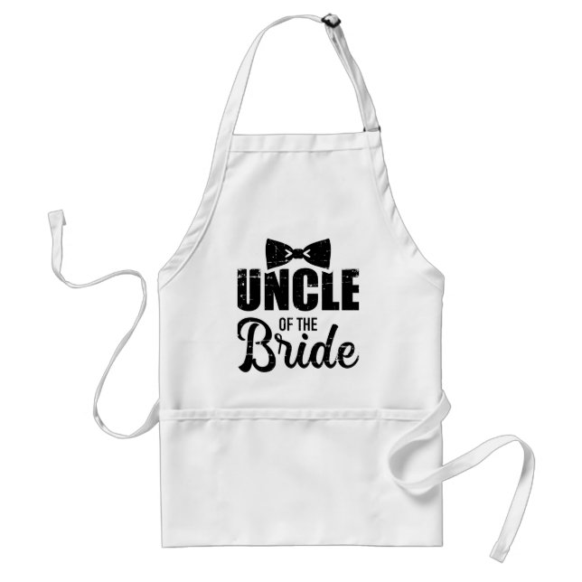 Uncle of the bride for wedding adult apron (Front)