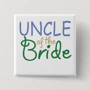 Uncle of the Bride Pinback Button