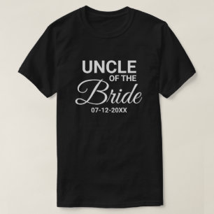 Uncle of the Bride Wedding Party Matching Family T-Shirt