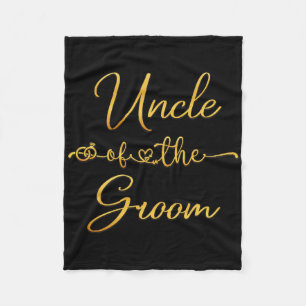 Uncle Of The Groom Wedding Party Idea For Him Fleece Blanket