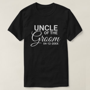 Uncle of the Groom Wedding Party Matching Family T-Shirt