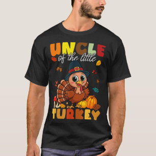 Uncle Of The Little Turkey Thanksgiving Baby Showe T-Shirt