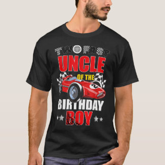 Uncle Of The Two Fast 2Nd Birthday Boy Racing Car T-Shirt