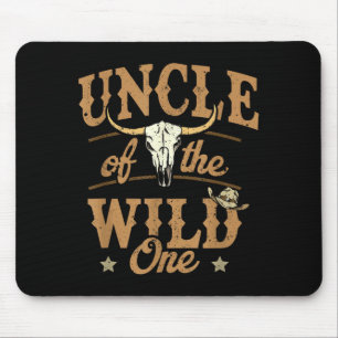 Uncle Of The Wild One Cowboy Western Rodeo Party M Mouse Pad
