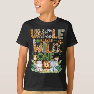 Uncle Of The Wild One Safari Jungle 1st Birthday B T-Shirt