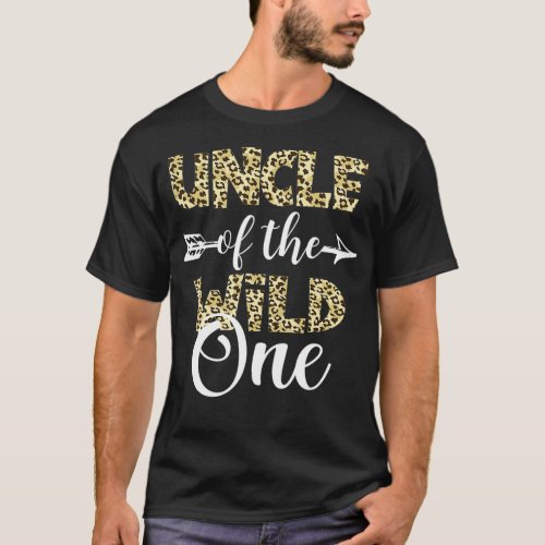 Uncle Of The Wild One Zoo Themed 1st Birthday T_Shirt