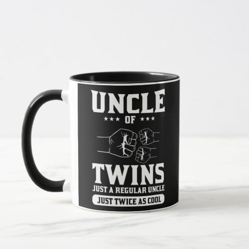 Uncle of twins just a regular uncle just twice as mug