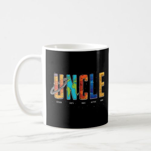 Uncle Outer Space Birthday Party solar system fami Coffee Mug