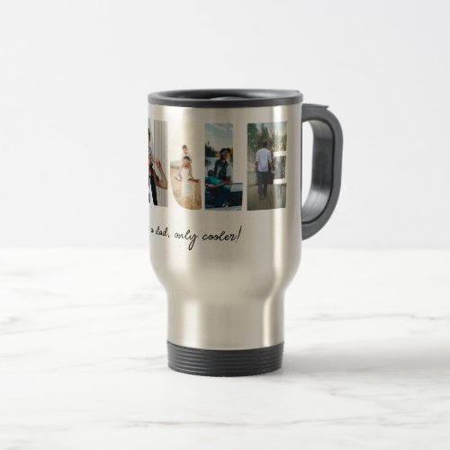 Uncle Photo Collage 5 Pictures Collage Travel Mug