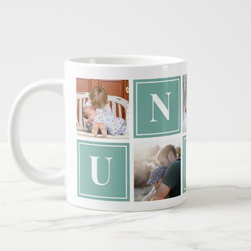 Uncle Photo Collage Custom Giant Coffee Mug