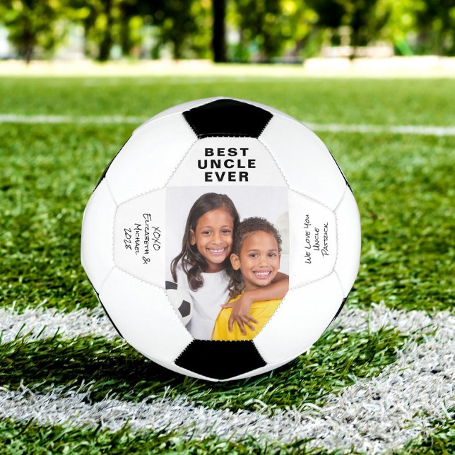 Uncle Photo Personalized Soccer Ball (Creator Uploaded)