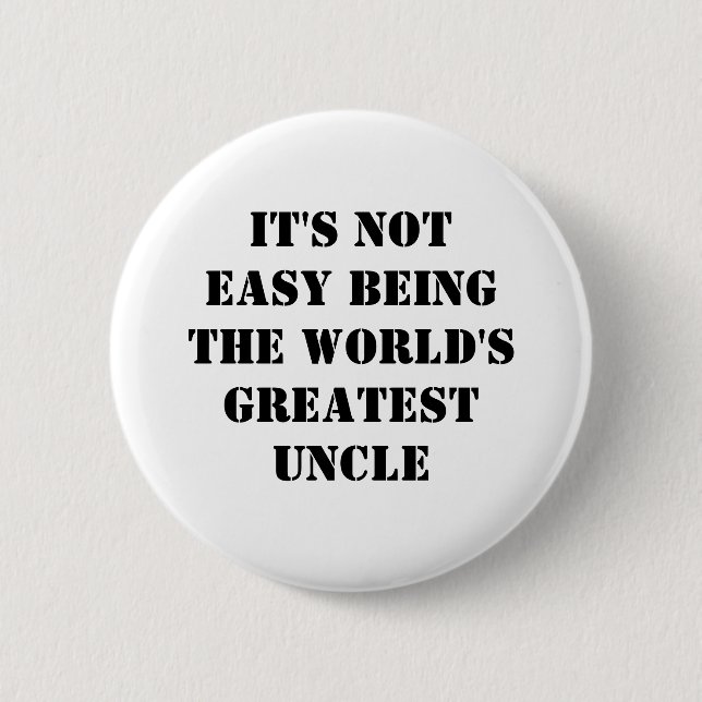 Uncle Pinback Button (Front)