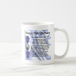 Uncle Poem - 70th Birthday Coffee Mug