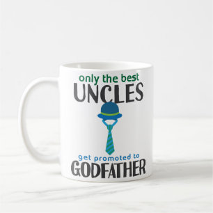 Uncle Promoted To Godfather Hero Mug Fathers Day