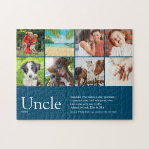 Uncle Quote Modern Cool Fun Photo Collage Jigsaw Puzzle