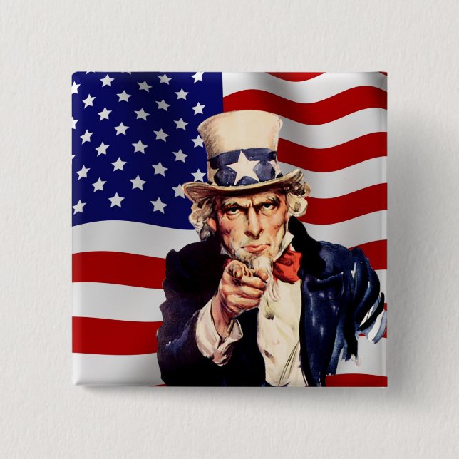 Uncle Sam 1 Button (Front)