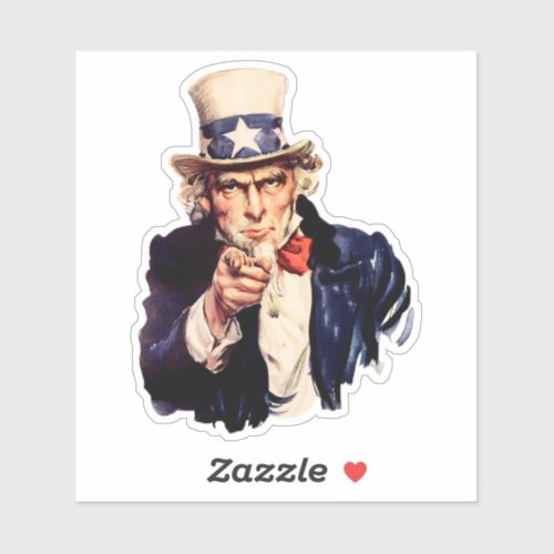 Uncle Sam 1 Sticker