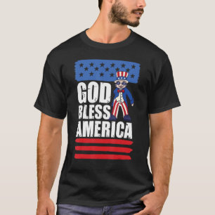 Uncle Sam 4th of July American Patriot God Bless A T-Shirt