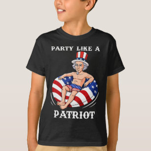 Uncle Sam 4th Of July USA Patriot Fun T-Shirt