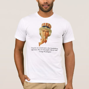 Uncle Sam And Quote By George Washington T-Shirt