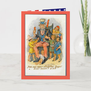 Uncle Sam and the kids! Card